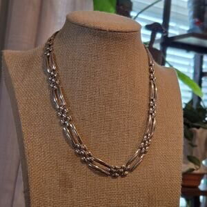 Vintage Monet Smooth Link Chain Necklace
